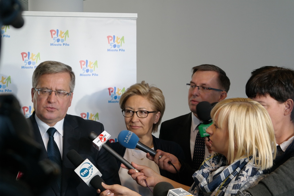 Prezydent Komorowski odwiedził Piłę